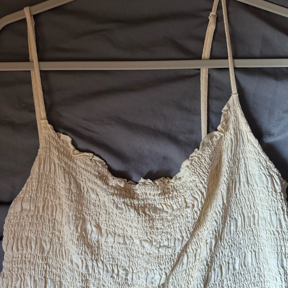 H&M Cream Sweatpants Romper Jumpsuit Relaxed Fit Joggers Size XXL - Picture 4 of 7